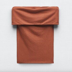 ZARA Rustic Terracota Strapless Top